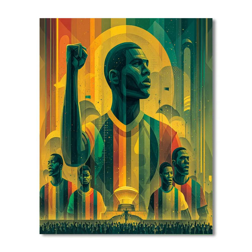 Fifa 2026 Ghana Pulse Night painting number kit