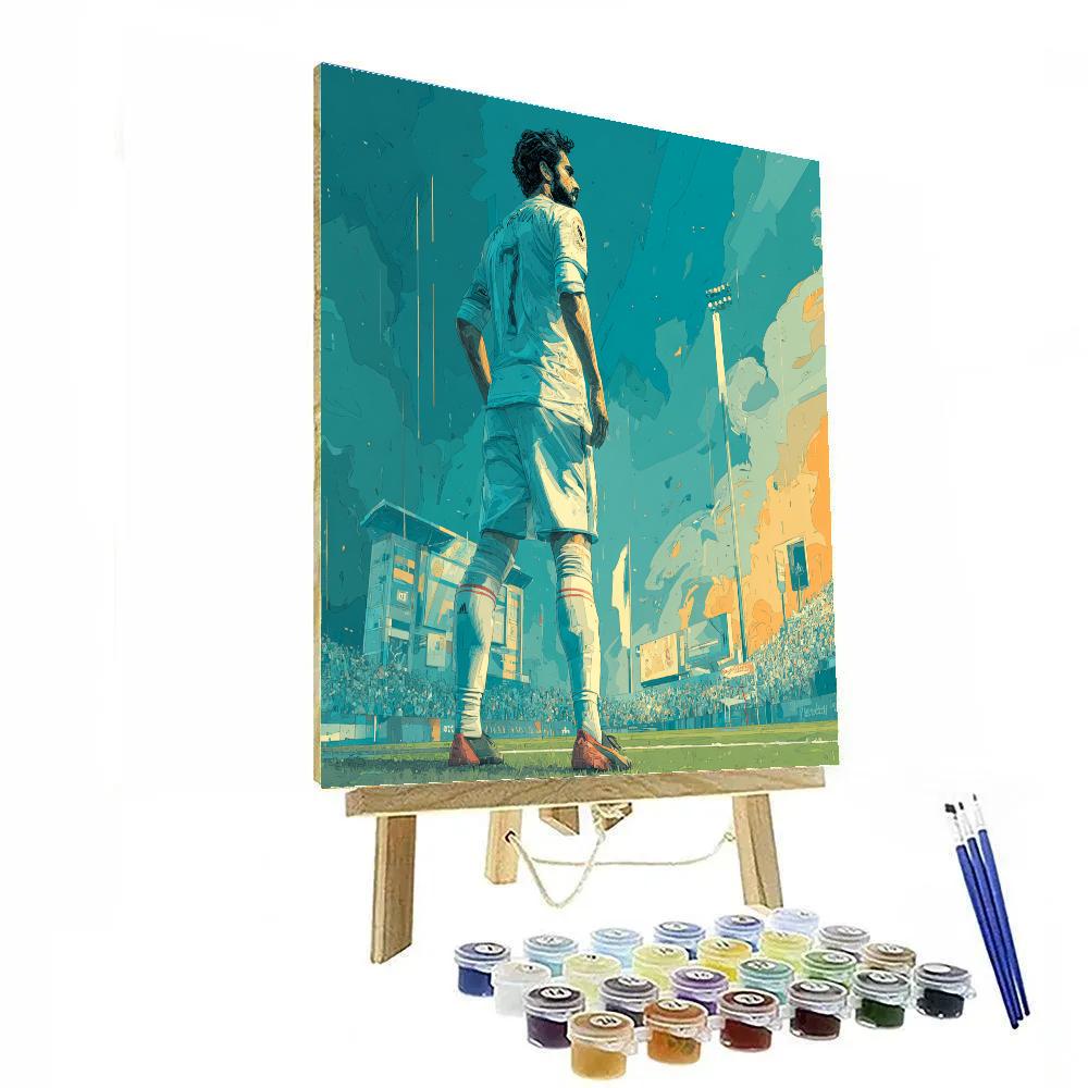 Fifa 2026 Uzbekistan Dawn Banner Paint by numbers art