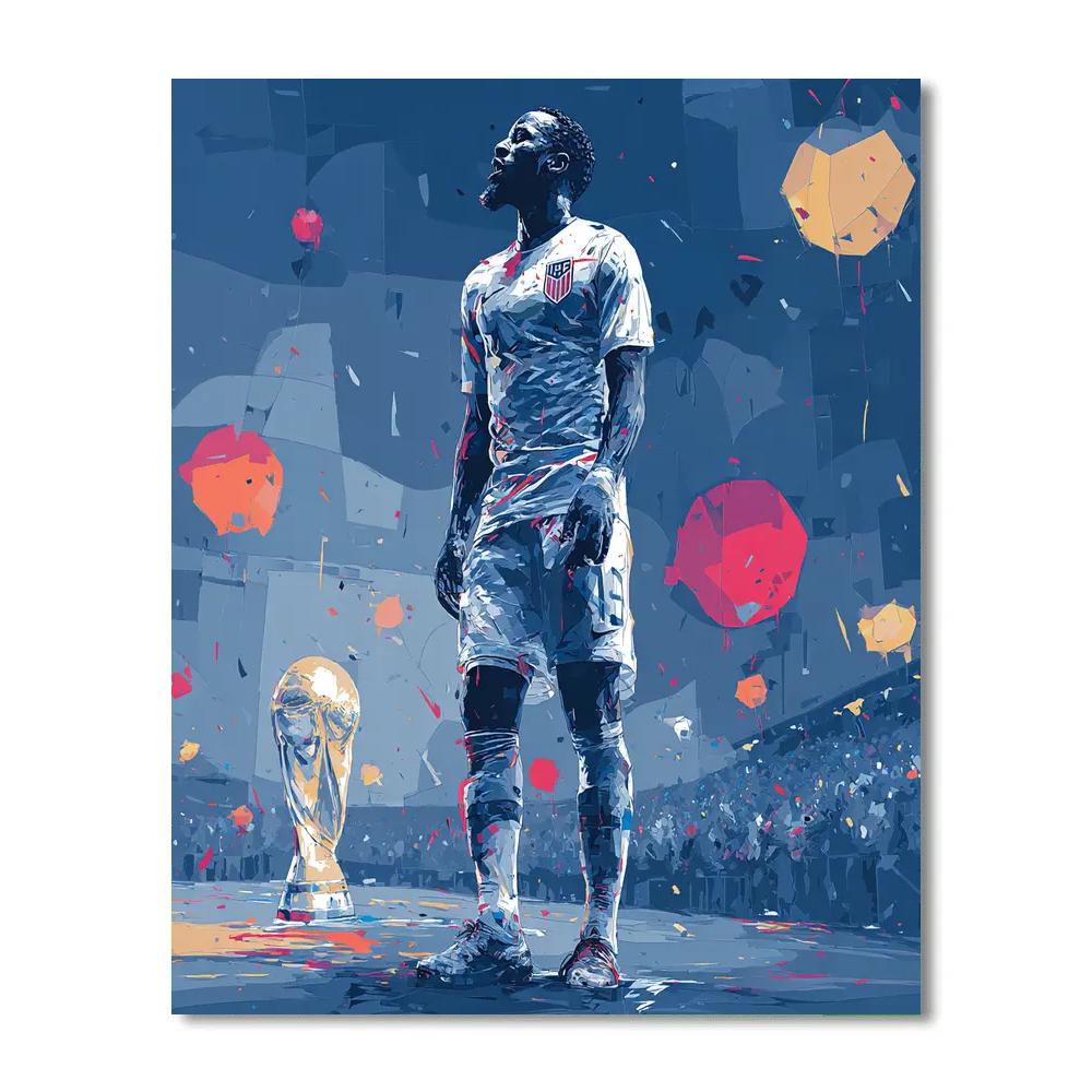 Fifa 2026 Haiti Spirit Sky paint by numbers