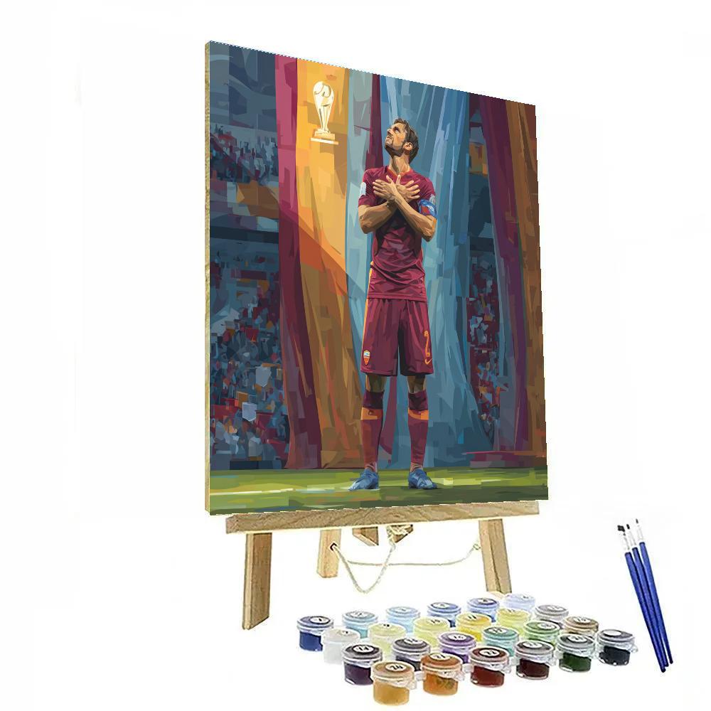 Fifa 2026 Qatar Maroon Radiance paint by numbers