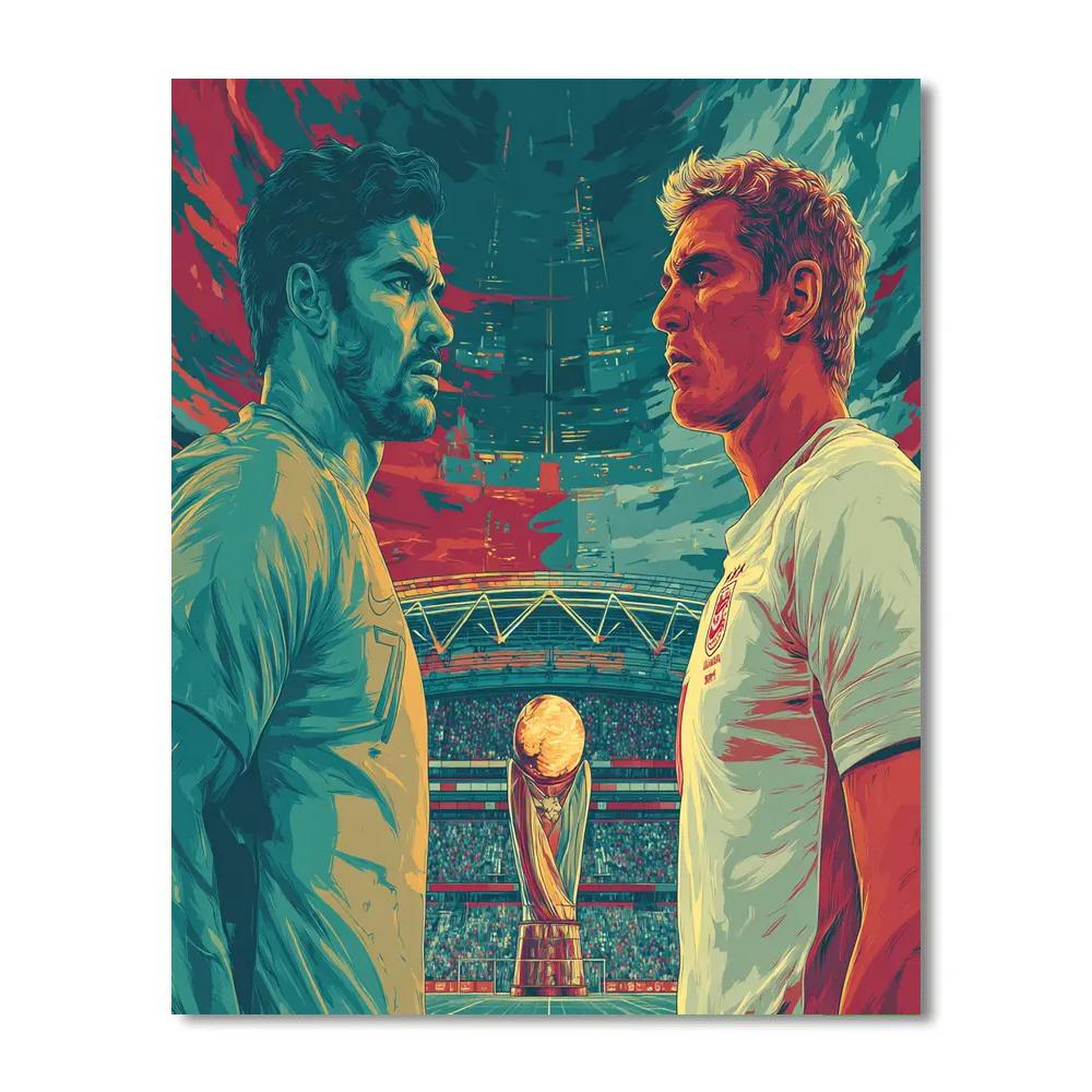 Fifa 2026 Australia Vs Türkiye Night Arc paint by number