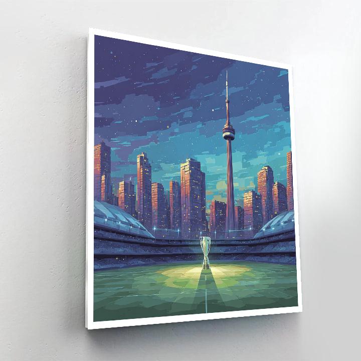 Toronto Fifa 2026 Skyline Glow Paint by numbers kits