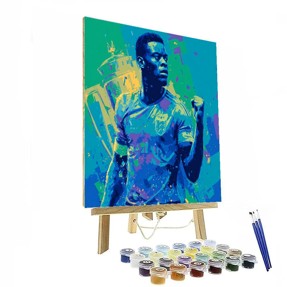 Bellingham Fifa 2026 Gold Paint by numbers art
