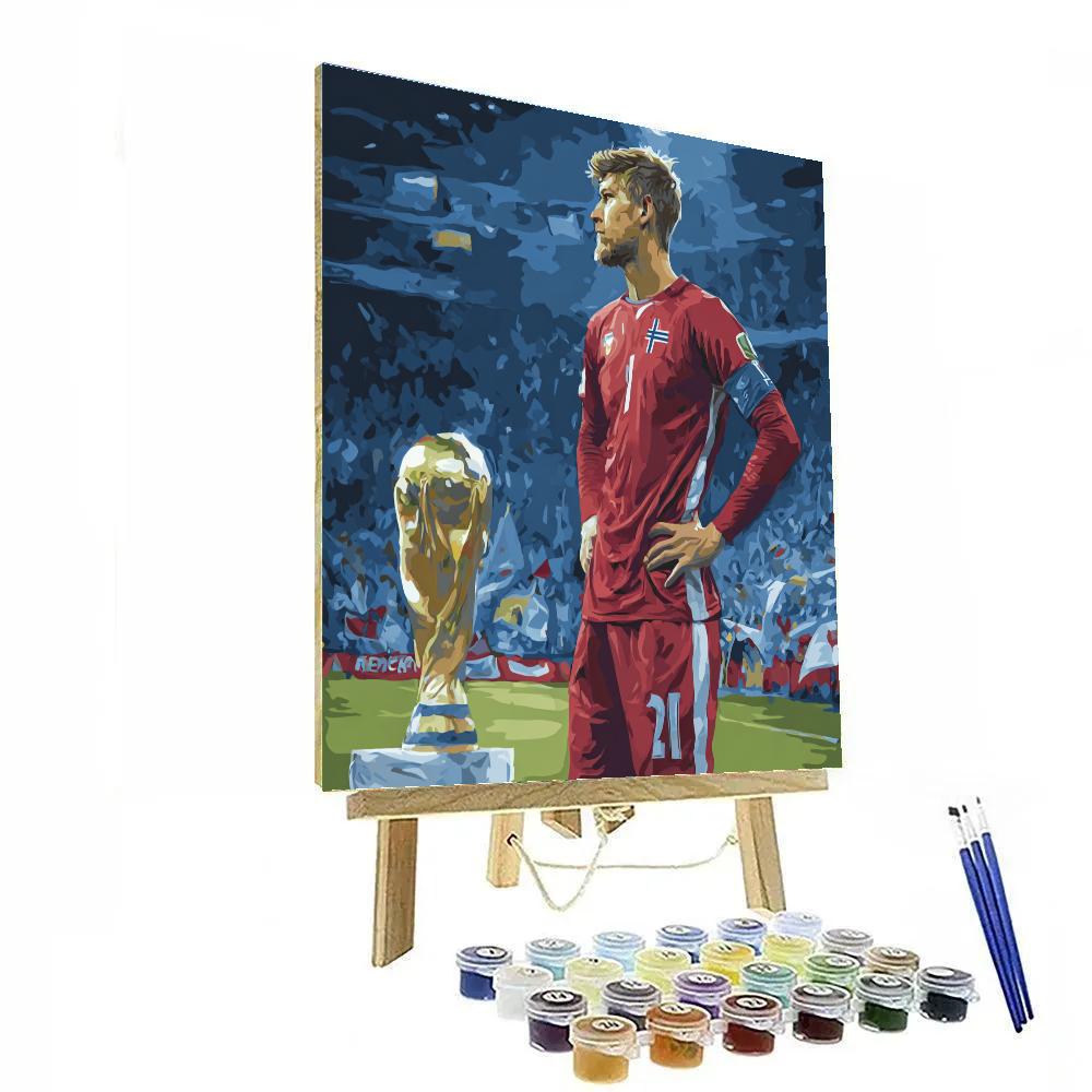 Haaland Fifa 2026 Ice Gold Paint by numbers art