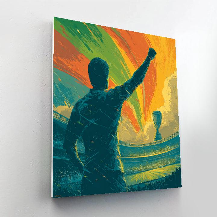 Guadalajara Fifa 2026 Green Gold Paint by numbers art