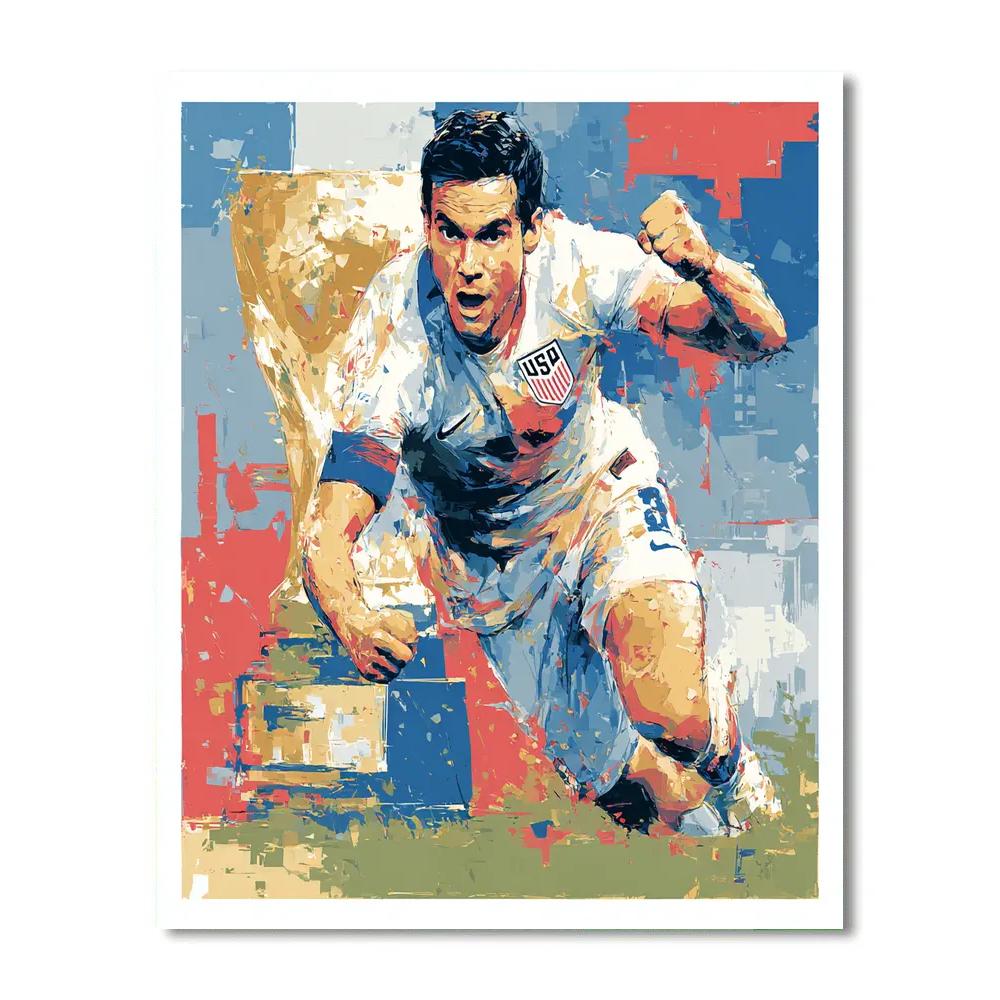 Pulisic Fifa 2026 Glow Painting by numbers kit