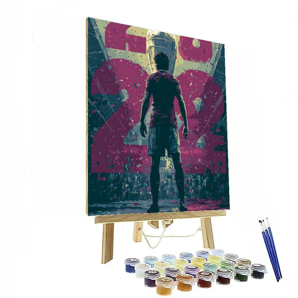 Qatar Fifa 2026 Maroon DIY paint by numbers