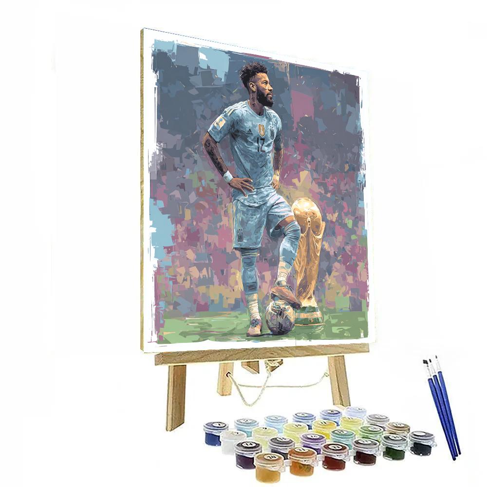 Fifa 2026 Mbappé Gold Hour paint by color
