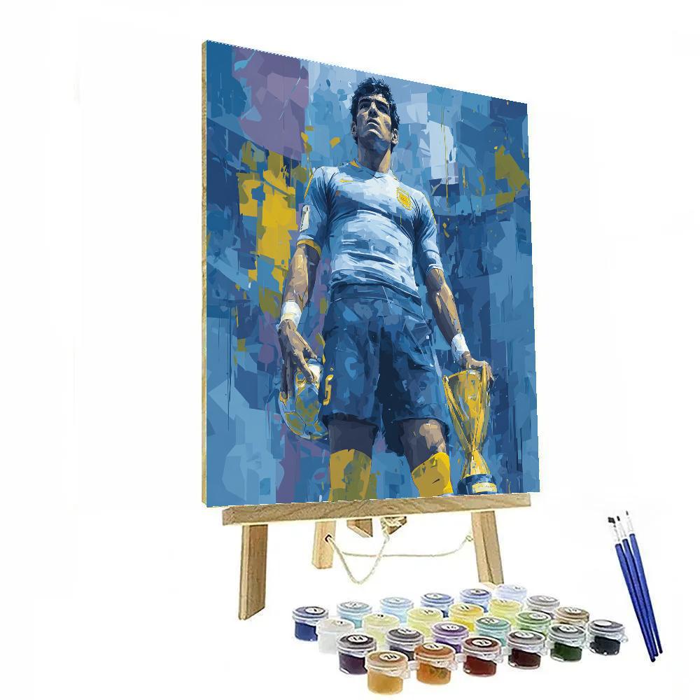 Curaçao Fifa 2026 Blue Current paint by number