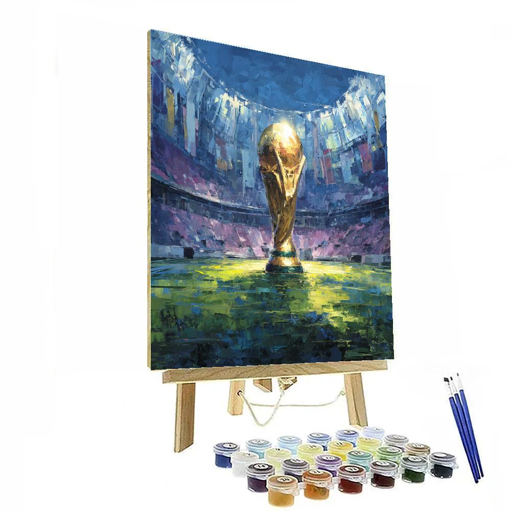 Fifa 2026 Trophy Unity Glow Number painting