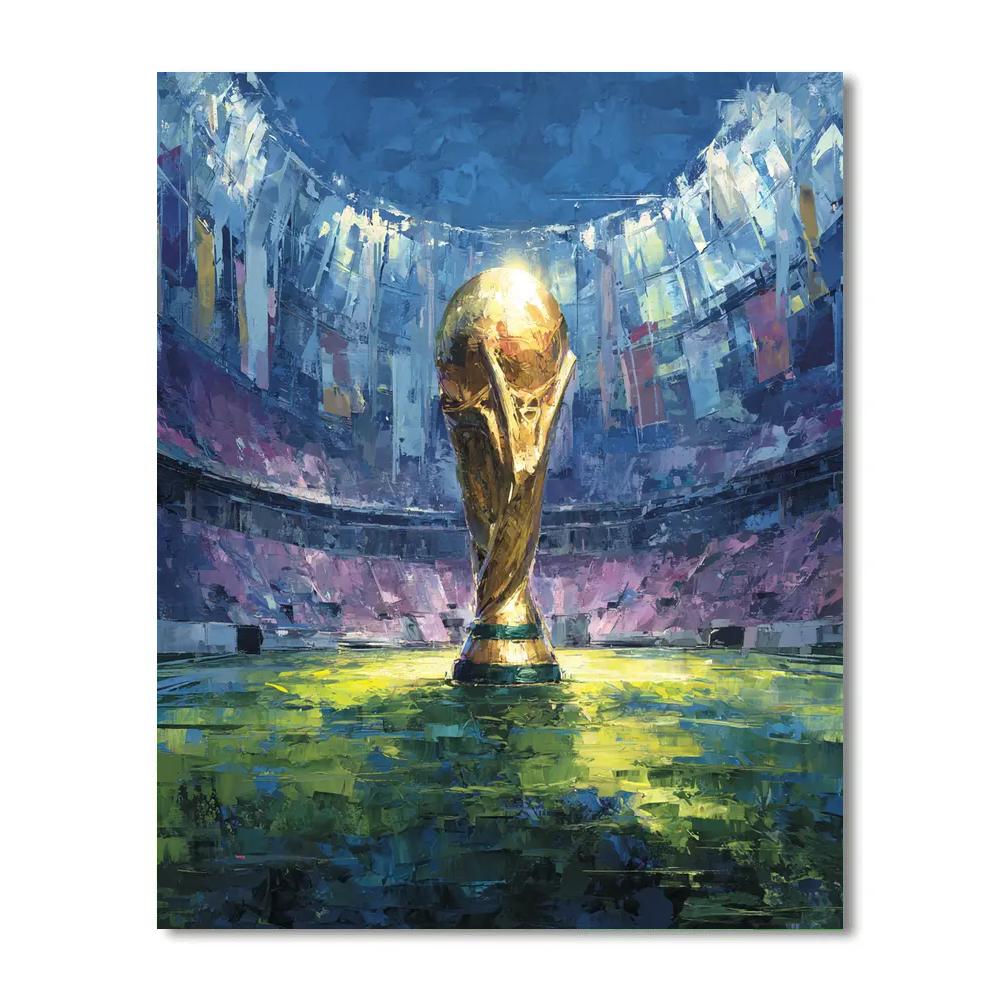 Fifa 2026 Trophy Unity Glow Number painting