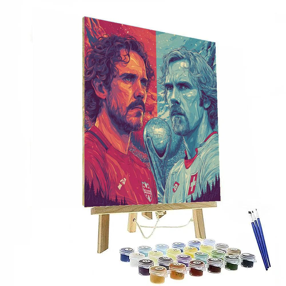 Fifa 2026 Canada Vs Switzerland Numbered painting kits