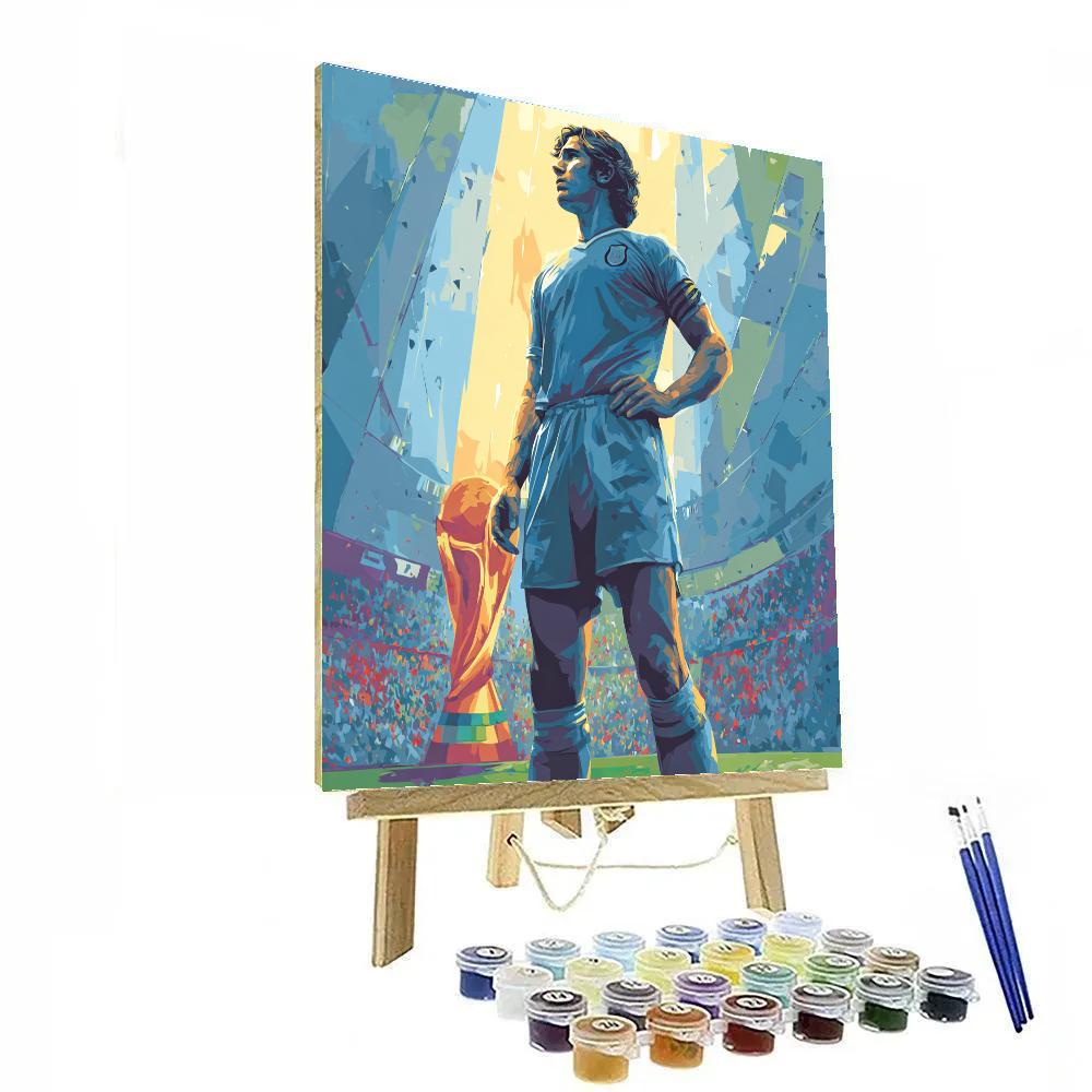 Fifa 2026 Mbappé Gold Hour Painting by numbers kit