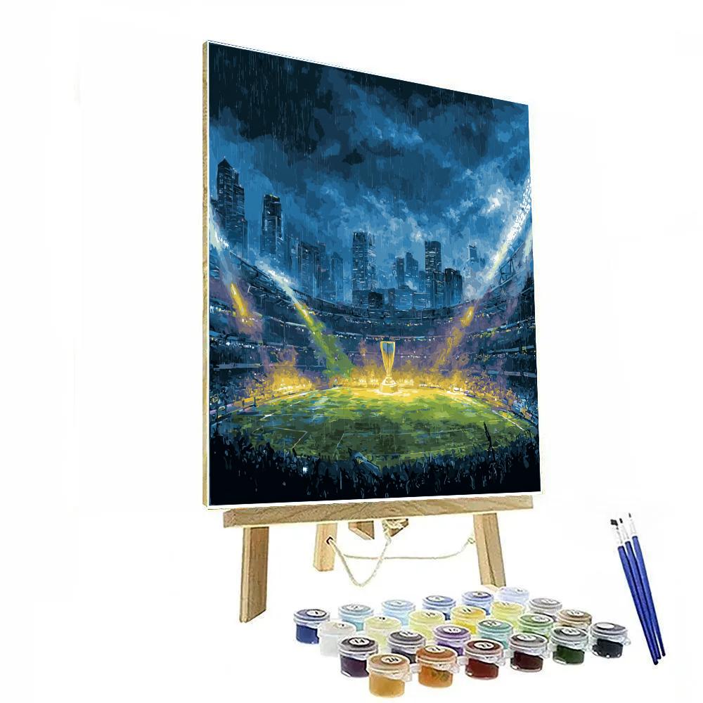 Seattle Fifa 2026 Rainlight Stadium Paint by numbers art