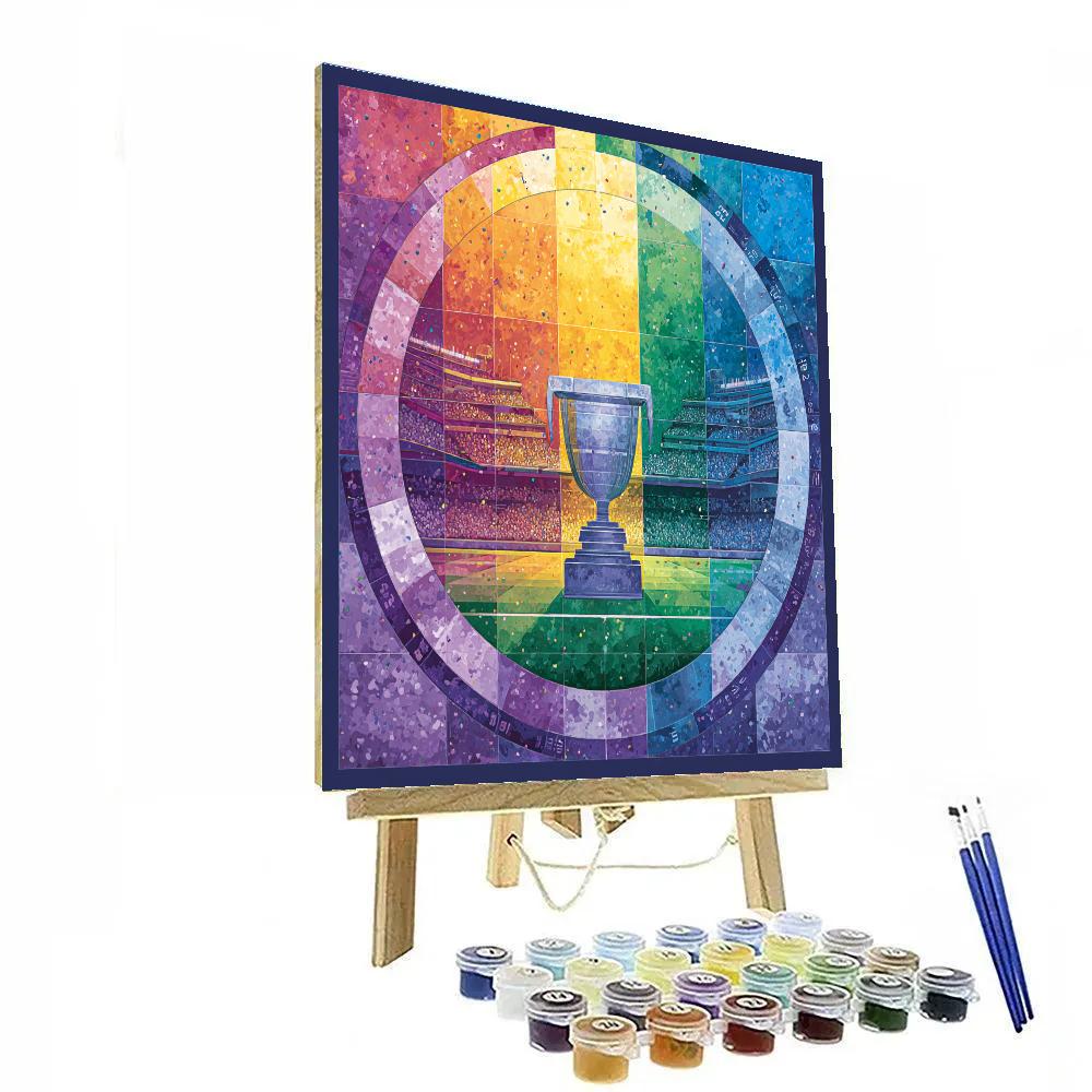 Group E Fifa 2026 Quadrant Glow Paint by numbers art