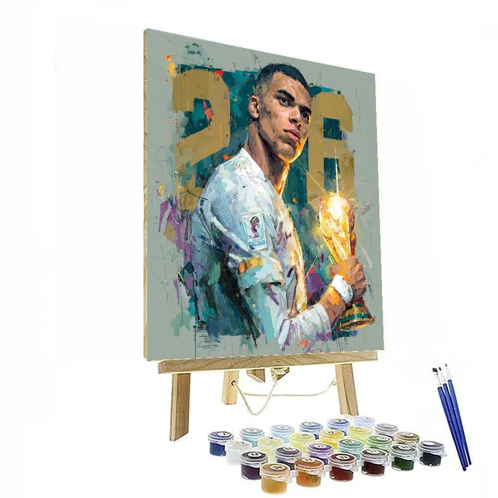 Mbappé Fifa 2026 Blue Hour Numbered painting kits