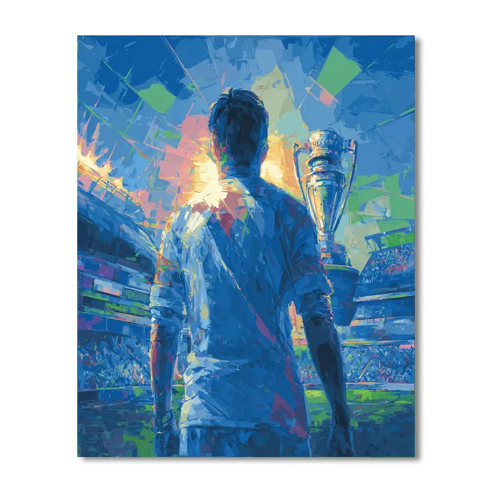 Uzbekistan Fifa 2026 Dawn Number painting