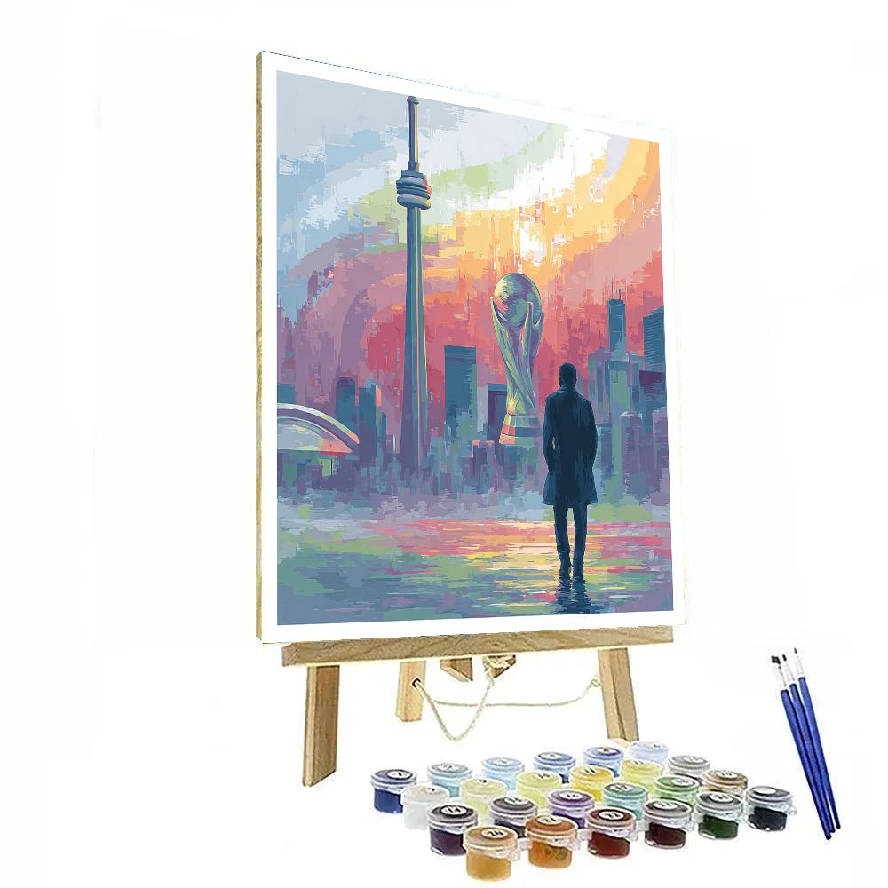 Toronto Fifa 2026 Maple Glow Paint by numbers kits