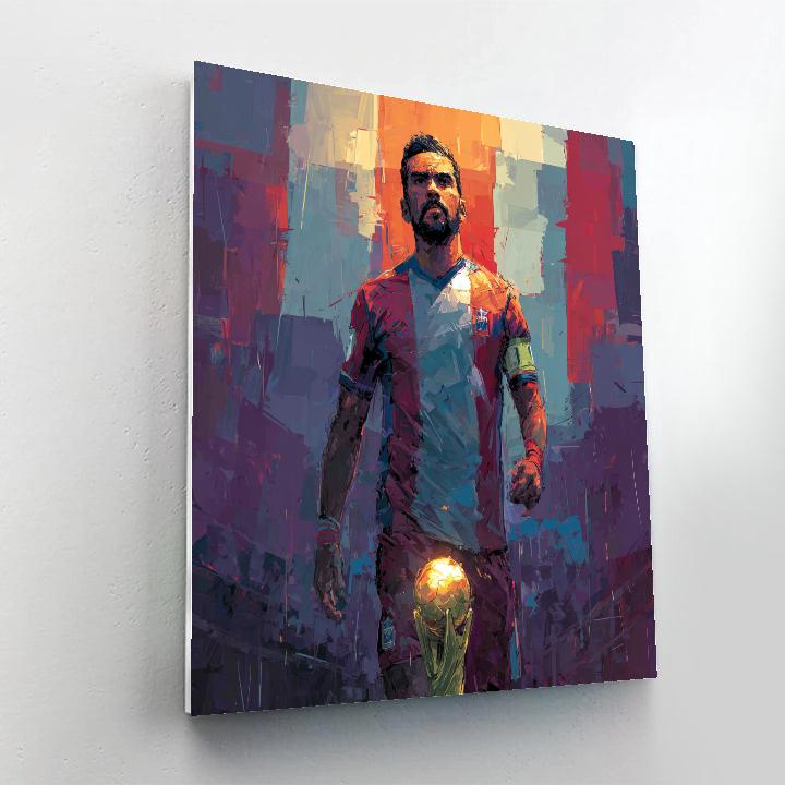 Fifa 2026 Paraguay Stripes Painting by numbers kit