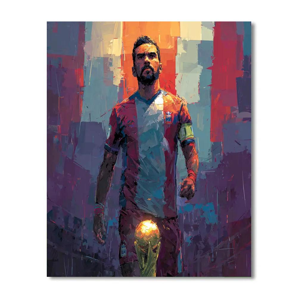 Fifa 2026 Paraguay Stripes Painting by numbers kit