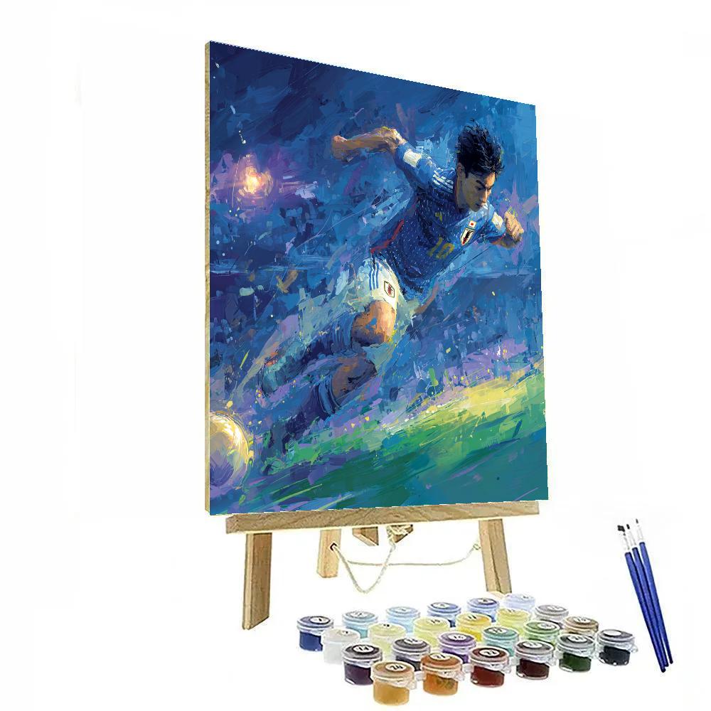 Mitoma Fifa 2026 Blue paint by numbers