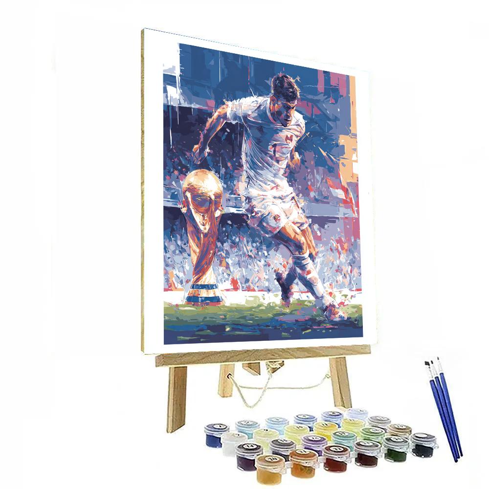 Fifa 2026 Haaland Ice Number painting