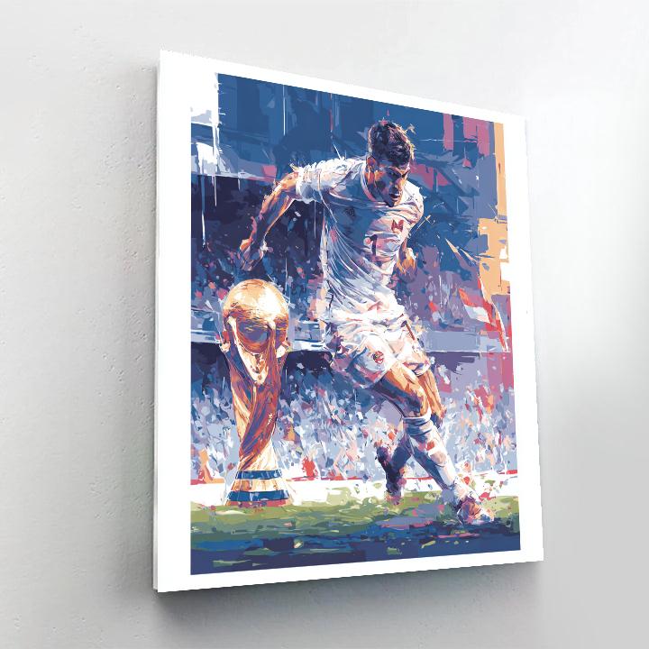 Fifa 2026 Haaland Ice Number painting