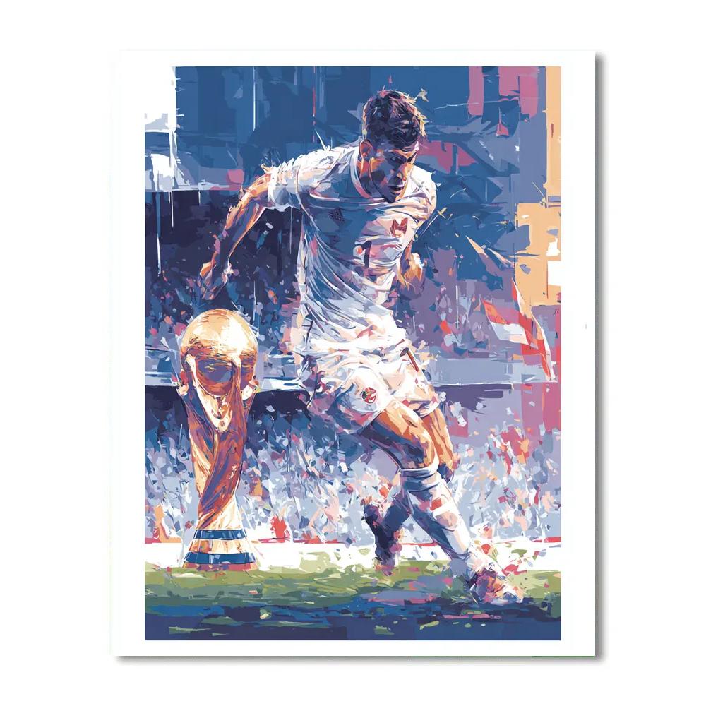 Fifa 2026 Haaland Ice Number painting