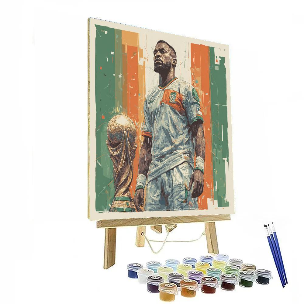 Fifa 2026 Drogba Power paint by numbers