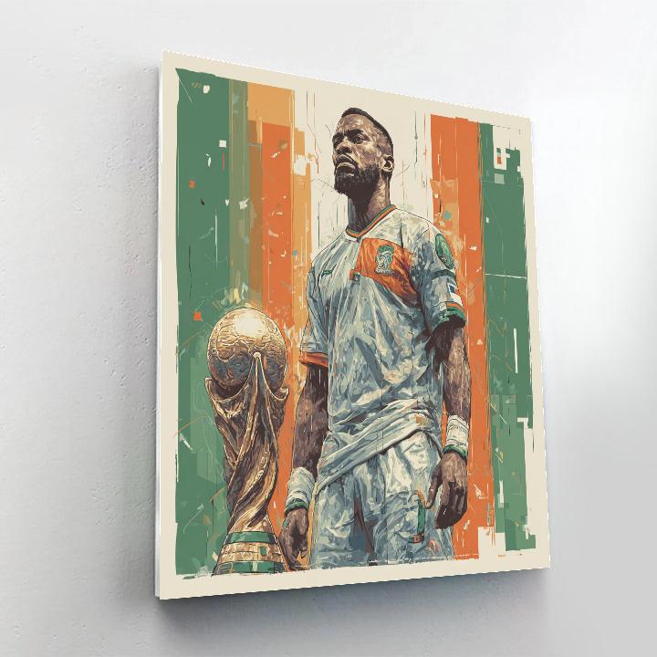 Fifa 2026 Drogba Power paint by numbers
