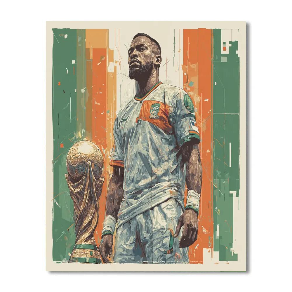 Fifa 2026 Drogba Power paint by numbers
