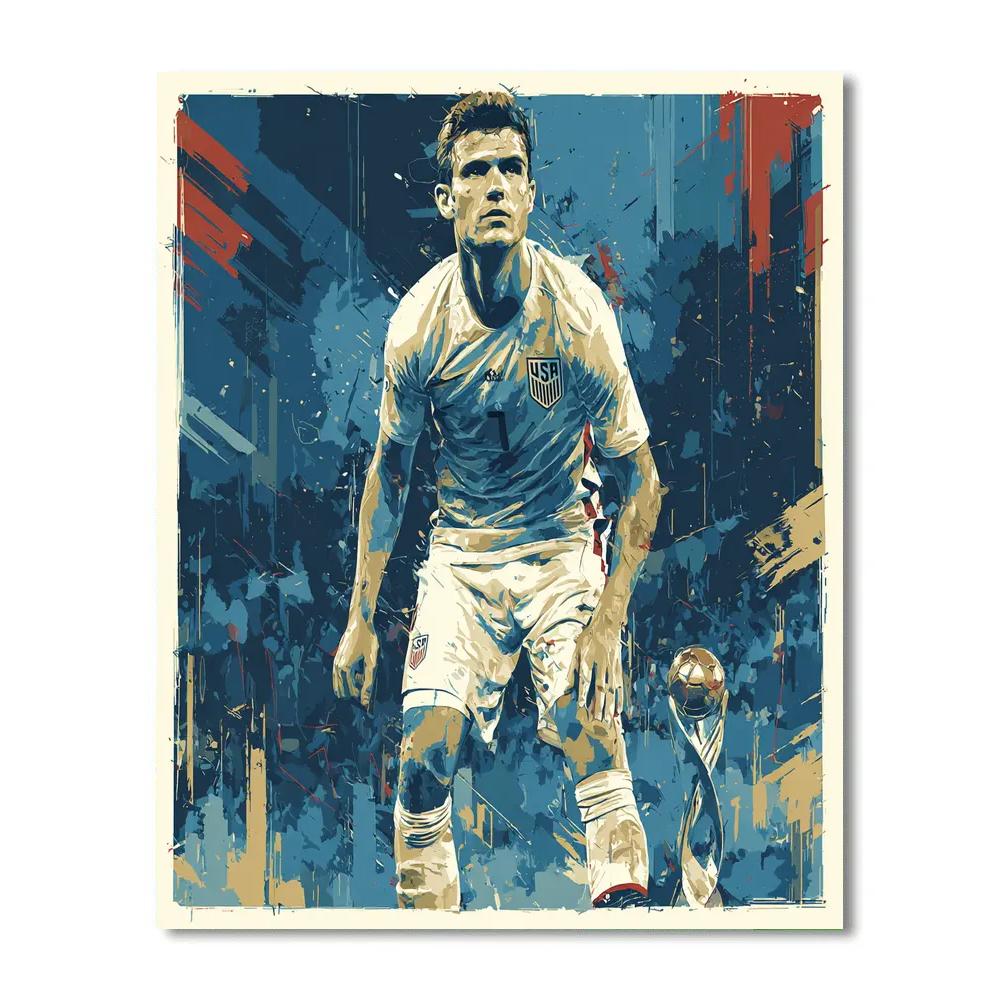 Pulisic Fifa 2026 Homeglow Paint by numbers art