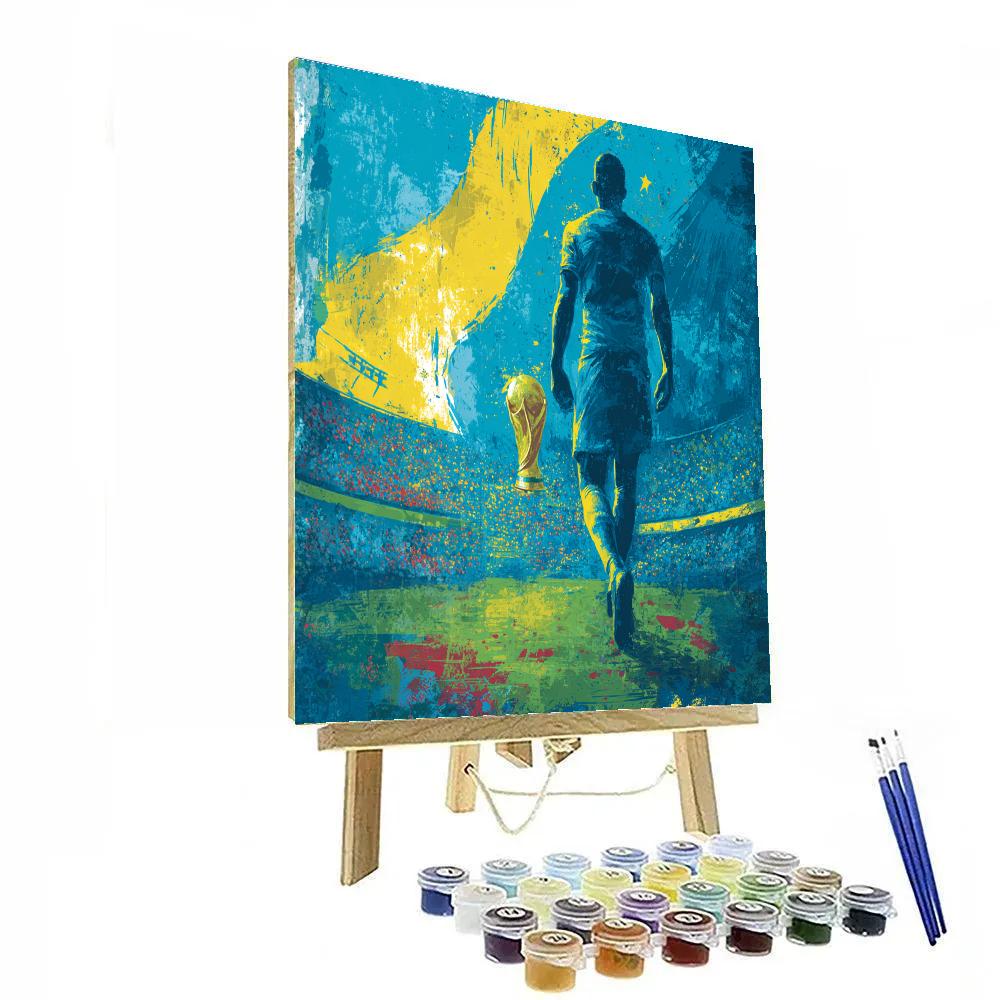 Curaçao Fifa 2026 Blue paint by number