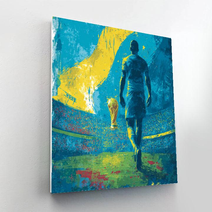 Curaçao Fifa 2026 Blue paint by number
