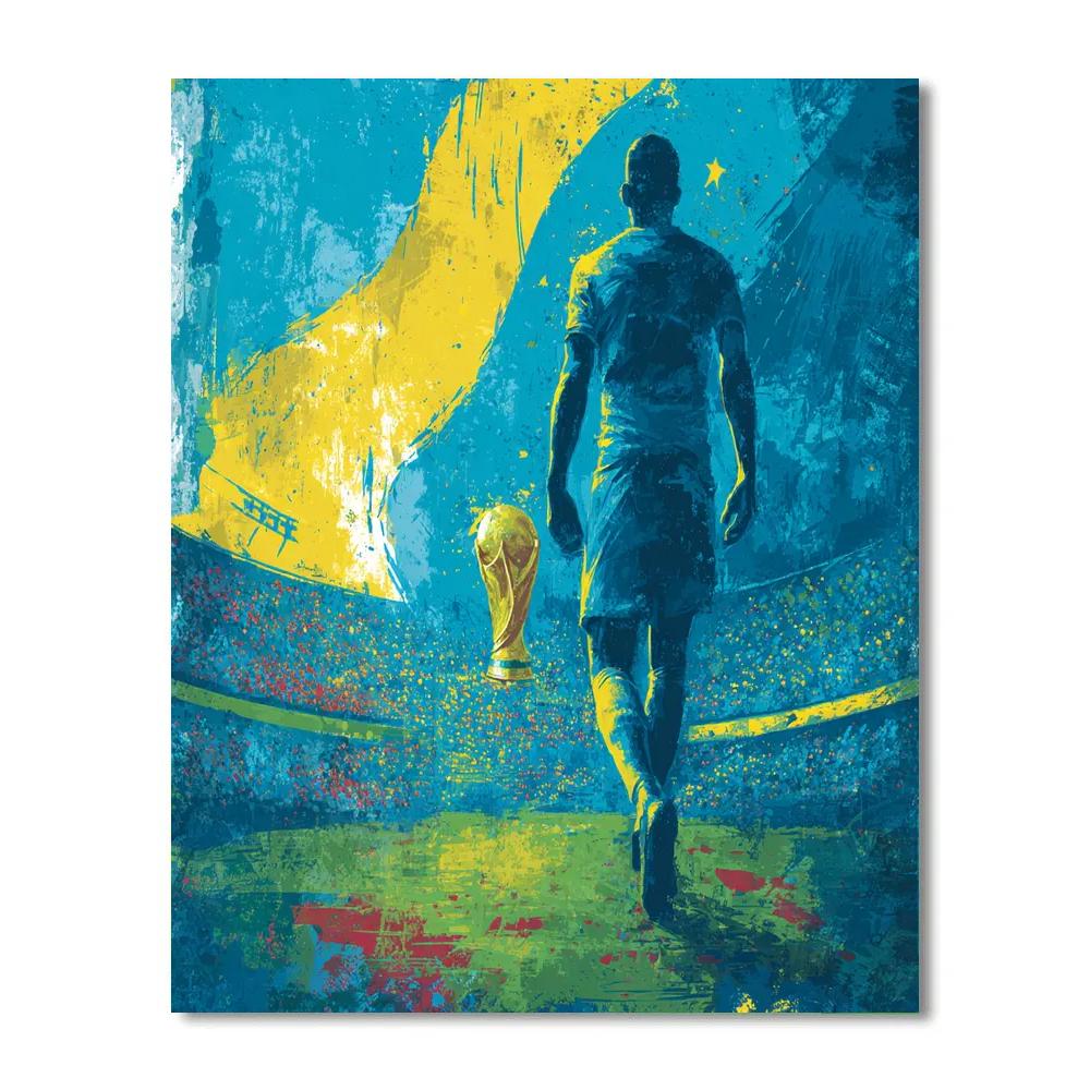 Curaçao Fifa 2026 Blue paint by number