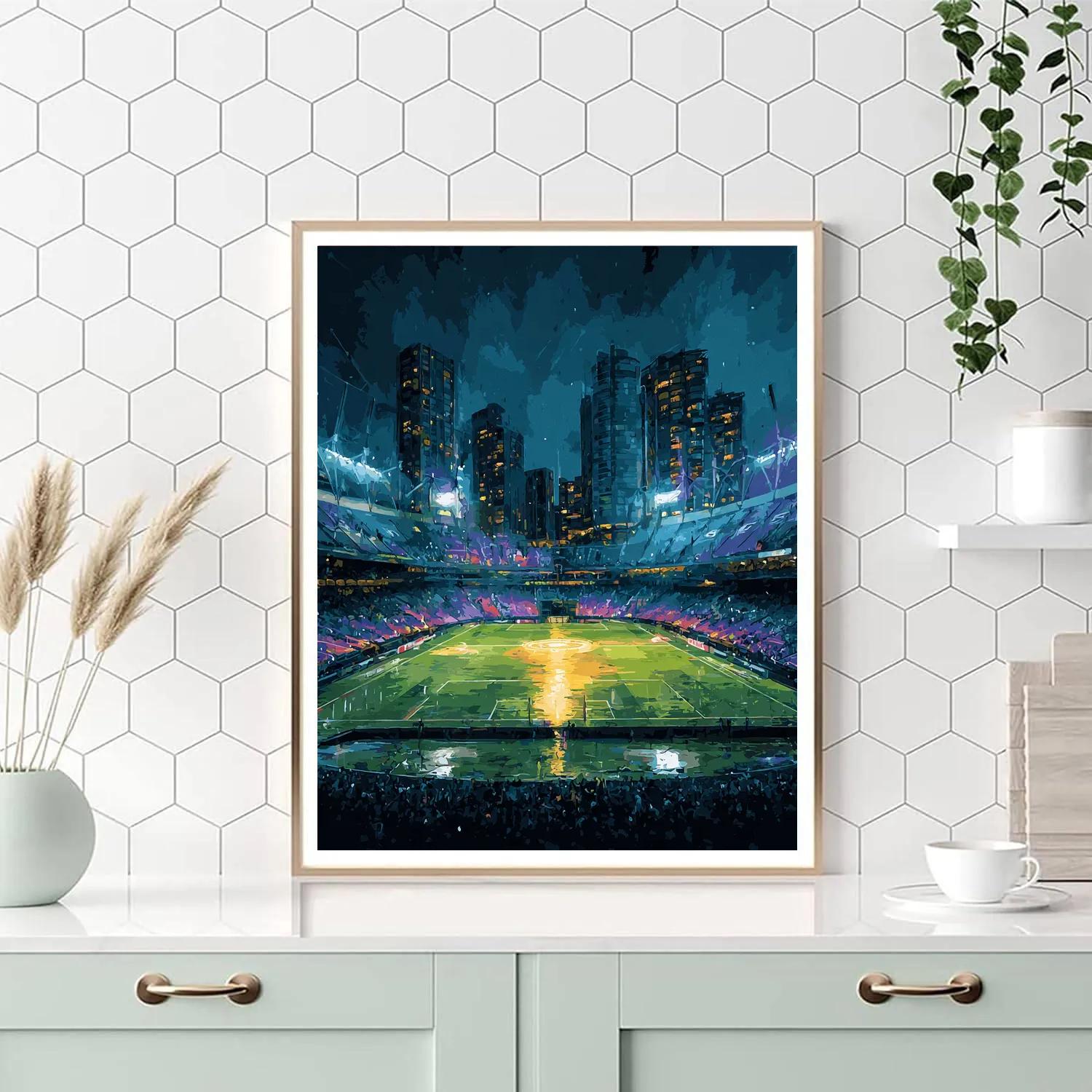 Vancouver Fifa 2026 Blue DIY paint by numbers
