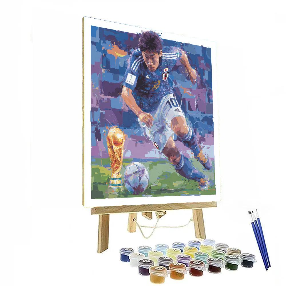 Mitoma Fifa 2026 Blue Painting by numbers kit