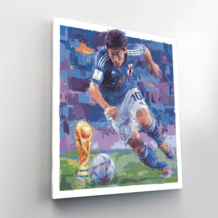 Mitoma Fifa 2026 Blue Painting by numbers kit