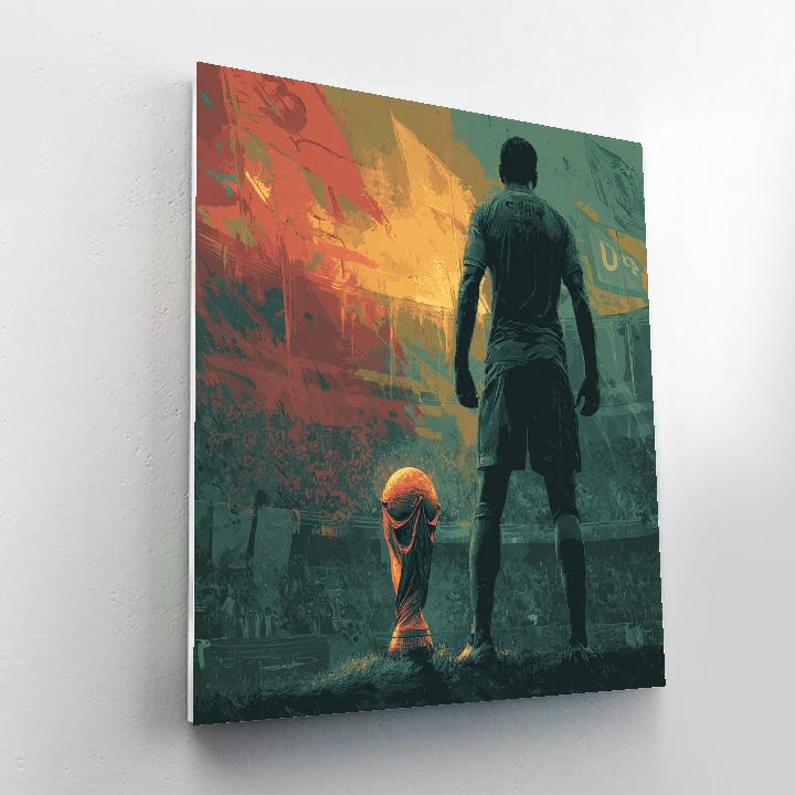 Fifa 2026 Morocco Atlas Number painting