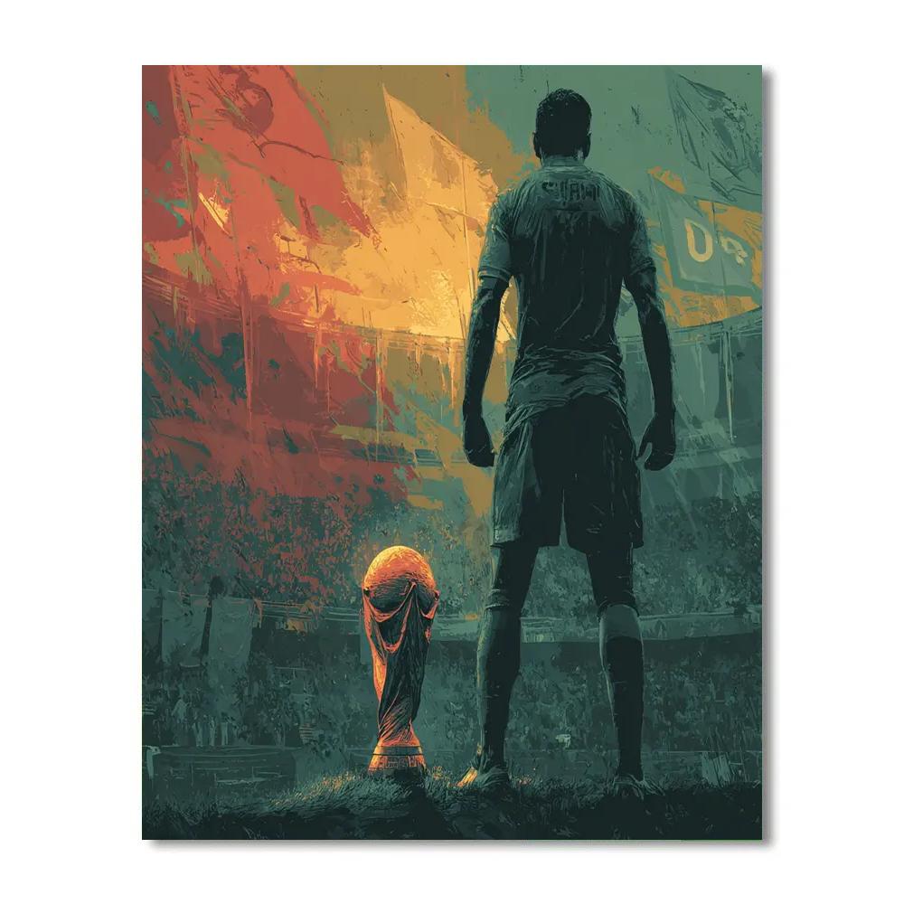 Fifa 2026 Morocco Atlas Number painting