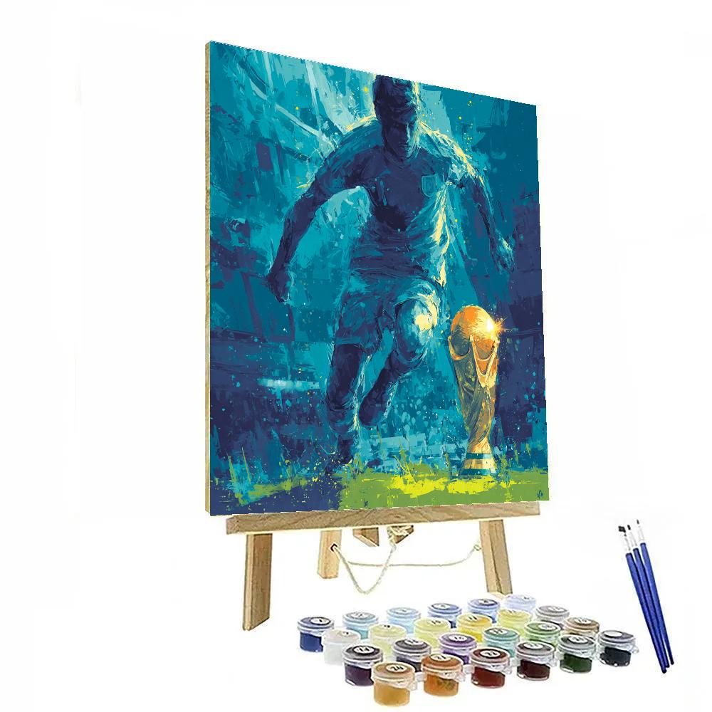Curaçao Fifa 2026 Blue paint by number