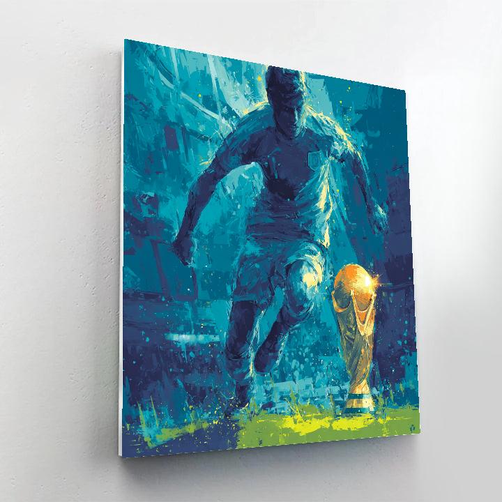 Curaçao Fifa 2026 Blue paint by number