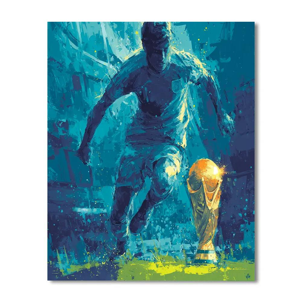 Curaçao Fifa 2026 Blue paint by number