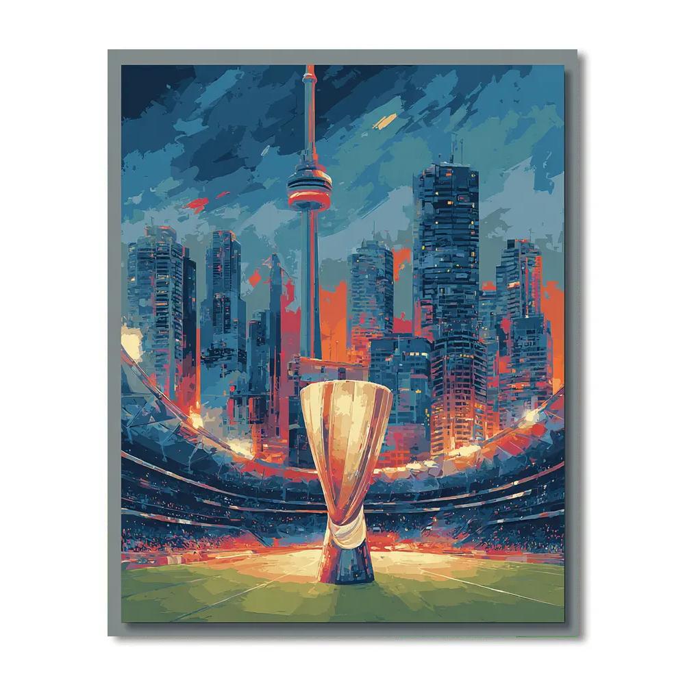 Toronto Fifa 2026 Glow DIY paint by numbers