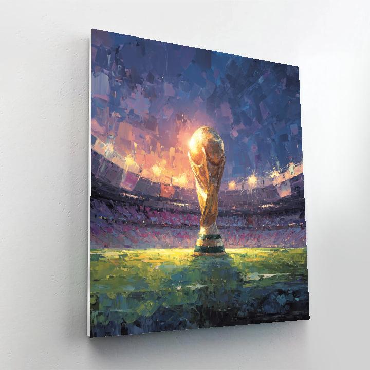 Fifa 2026 Trophy Horizon Painting by numbers kit