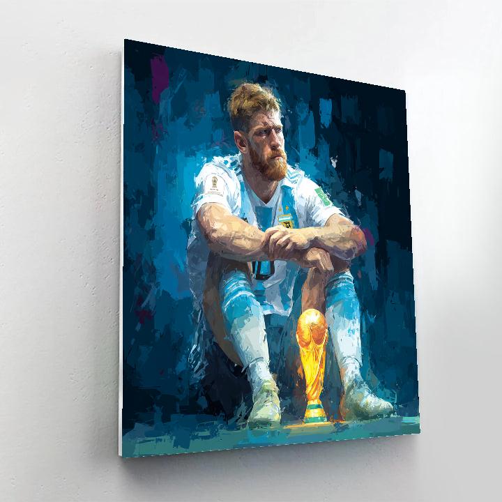 Fifa 2026 Haaland Aurora Number painting