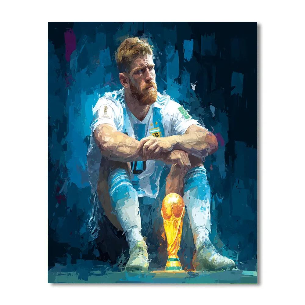Fifa 2026 Haaland Aurora Number painting