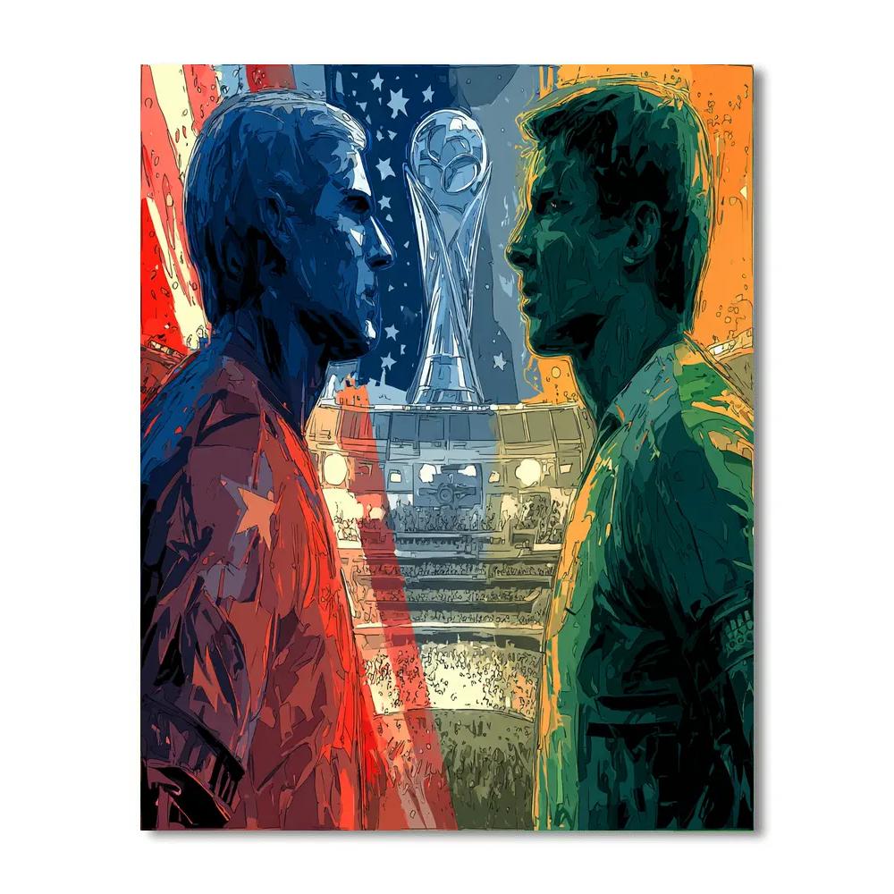 Fifa 2026 USA Vs Australia paint by number