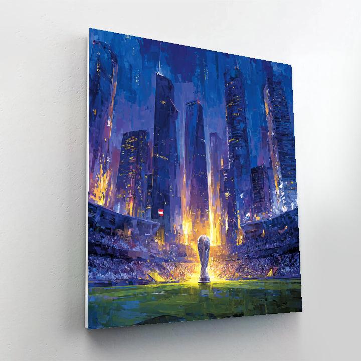 New York Fifa 2026 Crown Paint by numbers art