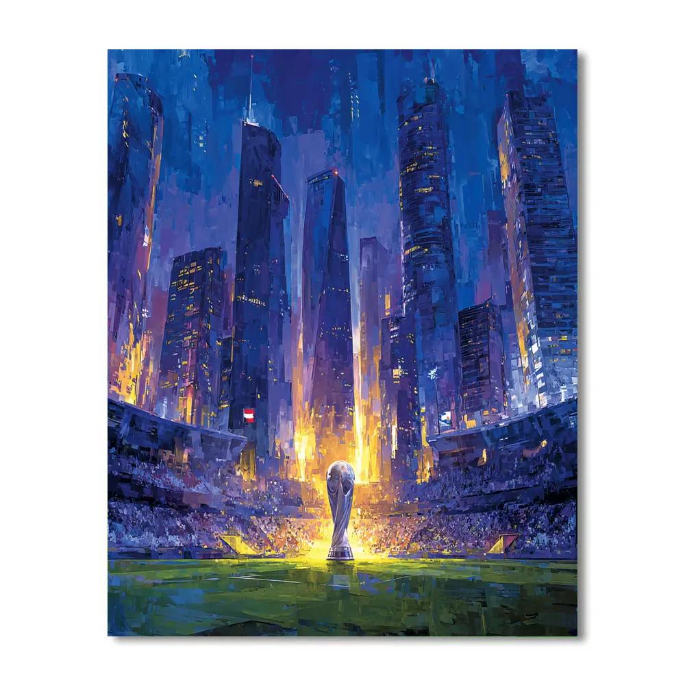 New York Fifa 2026 Crown Paint by numbers art